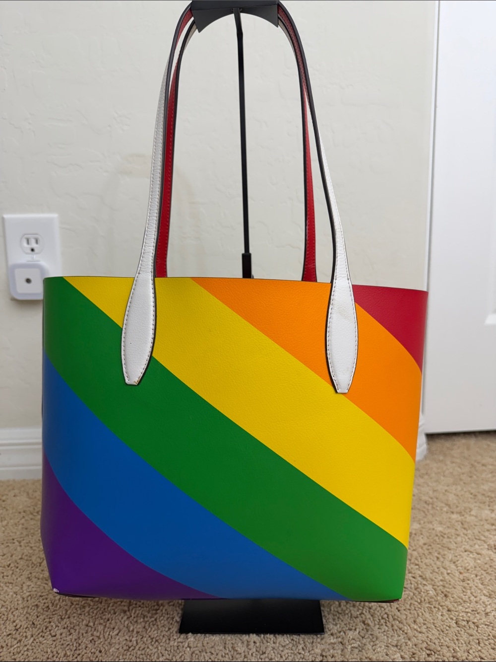 Kate Spade Pride Rainbow Reversible Leather Tote. - Picture 2 of 11